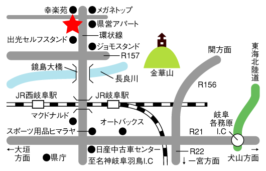 マップ：Dr.RV岐阜（福井自動車）